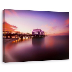 Tablou canvas - Apus In Busselton, Busselton, Debarcader, Lung, Expunere, 80 x 120 cm