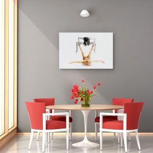 Tablou canvas - Argint pe aur - Seria Gymnast, Oameni, Gimnasta, Echilibru, Putere, 60 x 90 cm - Img 3