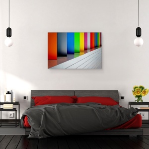 Tablou canvas - Atat De Multa Culoare, Arhitectura, Abstract, Curcubeu, 40 x 60 cm - Img 3