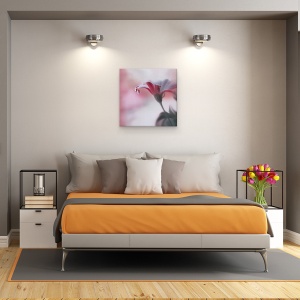 Tablou canvas - Atingere Invizibila, Perla, Picatura, Floare, 90 x 90 cm - Img 3
