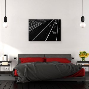 Tablou canvas - Beatle-ul Pierdut, Beatle, Decapotabil, Azore, Volkswagen, Strada, 60 x 90 cm - Img 3