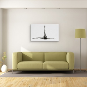 Tablou canvas - Body Star, Stea, Alb-Negru, Femeie, Model, Picior, 50 x 80 cm - Img 2