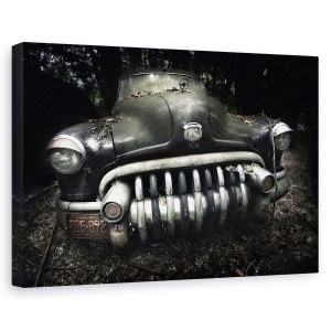 Tablou canvas - Buick, Natura Moarta, Verde, Straniu, Toamna, Degradare, 60 x 90 cm