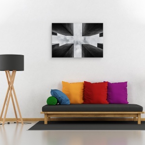 Tablou canvas - C R O S, Memorial, Ucis, Berlin, Germania, Blocuri, 40 x 60 cm - Img 2