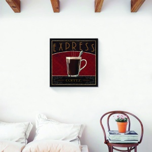 Tablou decorativ canvas Cafea Express 60x60 cm