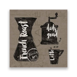 Tablou Canvas - Cafea, Latte, Vintage, Barista, 60 x 60 cm