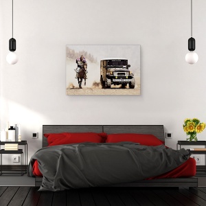 Tablou canvas - Cai Putere, Bromo, Indonezia, Om, Plimbare, Calaret, 60 x 90 cm - Img 3