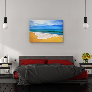Tablou canvas - Camera gandurilor/Loc de meditat, Peisaj, Apa, Simplu, Minimalistic, 40 x 60 cm - Img 3