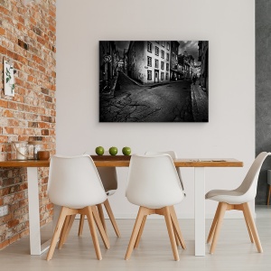 Tablou canvas - Carrefour, Strada, Alee, Om, Intuneric, Punct, 50 x 70 cm - Img 4