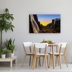 Tablou canvas - Cascada Dubla, Yosemite, Licurici, Cadere, California, 50 x 80 cm - Img 4