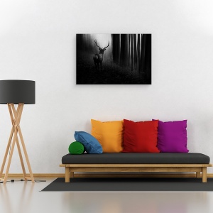 Tablou canvas - Cerb, Animal, Padure, Padure, 60 x 90 cm - Img 2