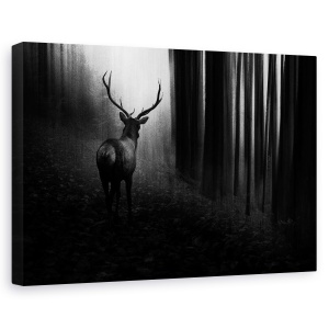 Tablou canvas - Cerb, Animal, Padure, Padure, 80 x 120 cm