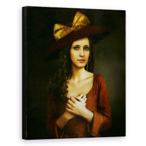 Tablou canvas - Clasic, Vintage, Clasic, Portret, Panglica, Studio, 60 x 75 cm