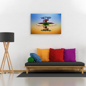 Tablou canvas - CMYK, Macro, Strop, Ton, Natura Moarta, Apa, 60 x 90 cm - Img 2