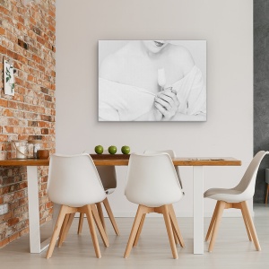 Tablou canvas - Conceptual, Portret, Conceptual, Alb, Sentimente, Femeie, 60 x 80 cm - Img 4