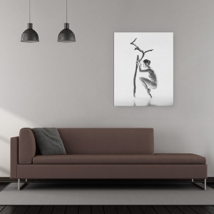 Tablou canvas - Copac, Punct, Punct, Ramura, Copac, Balet, 60 x 75 cm - Img 2