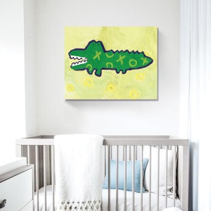 Tablou Canvas - Crocodil, 40 x 50 cm - Img 2