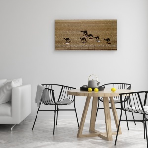 Tablou Canvas - Cursa Al-Marmoum, Aeriene, Dubai, Camile, 50 x 100 cm - Img 4