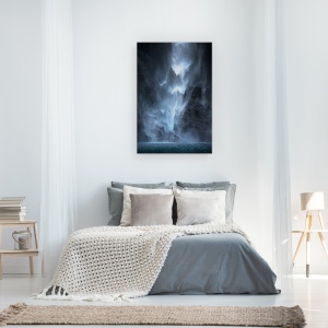 Tablou canvas - Dansul Apei, Peisaj, Cascada, Cadere, Apa, Piscina, 60 x 90 cm - Img 3