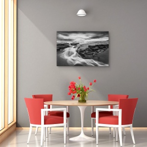 Tablou decorativ canvas peisaj răsărit cu dansul apei