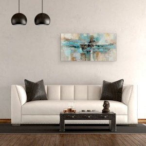 Tablou canvas - Dimnieata peste Fjord, 50 x 100 cm - Img 2