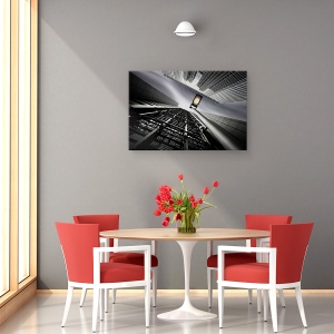 Tablou canvas - Din Otel, Arhitectura, Japonia, Perspectiva, Cladire, 60 x 90 cm - Img 4
