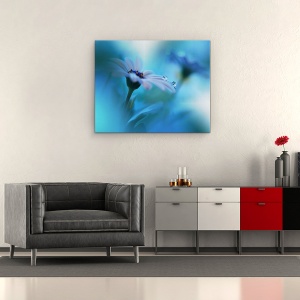 Tablou canvas - Dincolo De Aparente, Macro, Picatura, Apa, Floare, Reflectie, 60 x 75 cm - Img 2
