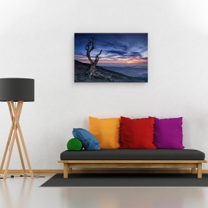 Tablou canvas - Dincolo De Cer, Peisaj, Panorama, Cetos, Apus De Soare, 60 x 90 cm - Img 2