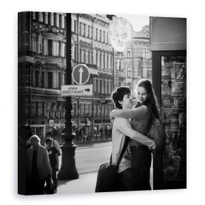 Tablou canvas - Dragostea Pluteste In Aer, Rusia, Strada, Petersburg, 90 x 90 cm