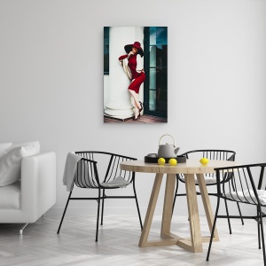 Tablou canvas - Eleganta Este Singura Frumusete Care Nu Se Estompeaza Niciodata, Gratios, Moda, 60 x 90 cm - Img 4