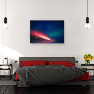 Tablou canvas - Expresul Polar, Expres, Tren, Aurora, Craciun, 80 x 120 cm - Img 3