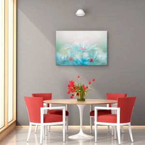 Tablou canvas - Fantezie, Flori, Gradina, Primavara, Sensibilitate, 80 x 120 cm - Img 4