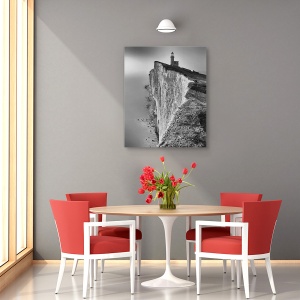 Tablou canvas - Farul Belle Tout, Far, Turn, Pervaz, Creasta, Stanca, 60 x 75 cm - Img 4