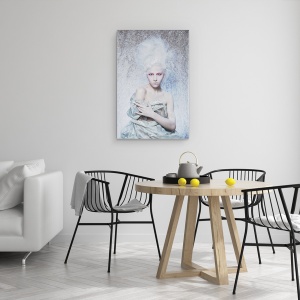 Tablou canvas - Fata, Portret, Fata, Femeie, Persoana, Frumusete, 40 x 60 cm - Img 4