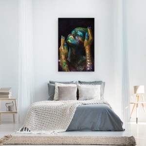 Tablou Canvas - Fish & Ulei, Peste, Ulei, Fata, Corp, Verde, 60 x 90 cm - Img 3