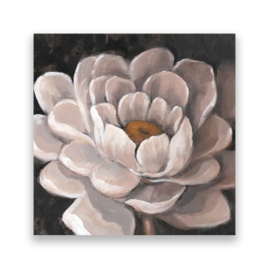 Tablou Canvas - Floare, Alb, Bujori, 60 x 60 cm