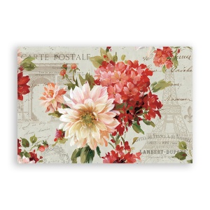 Tablou Canvas - Floral, Vintage, Paris, Bujori, 80 x 120 cm
