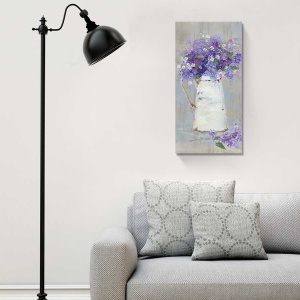Tablou Canvas - Flori, Liliac, 40 x 80 cm - Img 2
