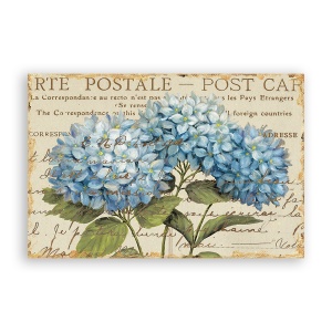Tablou Canvas - Flori, Post Card, Albastru, 80 x 120 cm