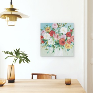 Tablou canvas - Flori, Variatia Trandafirilor, Pictura, 60 x 60 cm - Img 4