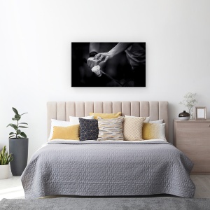Tablou canvas - Focusare, Actiune, Badminton, Pana, Racheta, 50 x 80 cm - Img 3