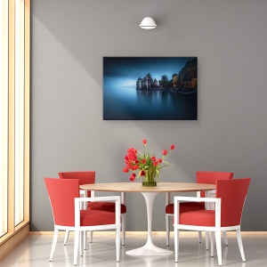 Tablou canvas - Fortificatia In Lumina, Lac, Elvetia, Castel, Calatorie, Geneva, 40 x 60 cm - Img 4
