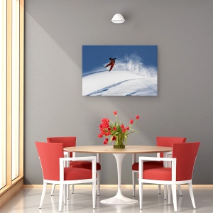 Tablou canvas - Freerider, Zapada, Snowboard, Actiune, Sport, 60 x 90 cm - Img 4