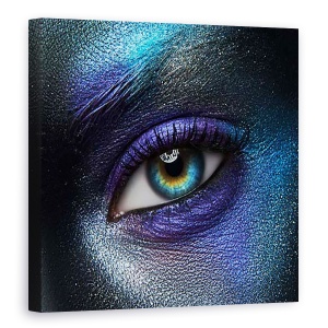 Tablou Canvas - Frumusete, Ochi, Abstract, Violet, Iris, 60 x 60 cm