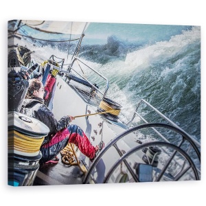 Tablou canvas - Furtuna In Golful San Francisco, Navigare, Aventura, Persoana, Sport, 60 x 75 cm