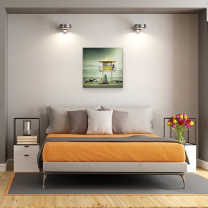 Tablou canvas - Garda De Salvare, Surf, Paznic, Oameni, Apa, 90 x 90 cm - Img 3