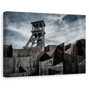 Tablou canvas - Glorie Decolorata, Turn, Industrie, Industrial, Rugina, 40 x 60 cm