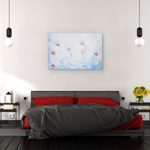 Tablou canvas - Gradina Mea De Iarna, Moale, Zapada, Ninge, 80 x 120 cm - Img 3