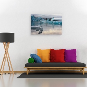 Tablou canvas - Groapa de Gheata, Aisberg, Gheata, Arctic, Apa, Inghet, 60 x 90 cm - Img 2