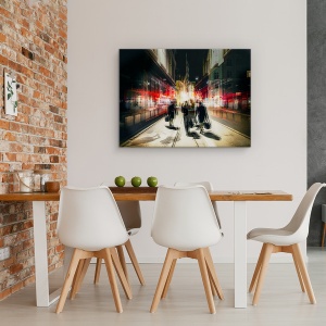 Tablou canvas - Iesire Libera, Copenhaga, Strada, Oameni, Danemarca, Expunere Dubla, 60 x 80 cm - Img 4